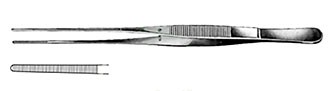 Fine Dressing Forceps, 15.5 cm Long