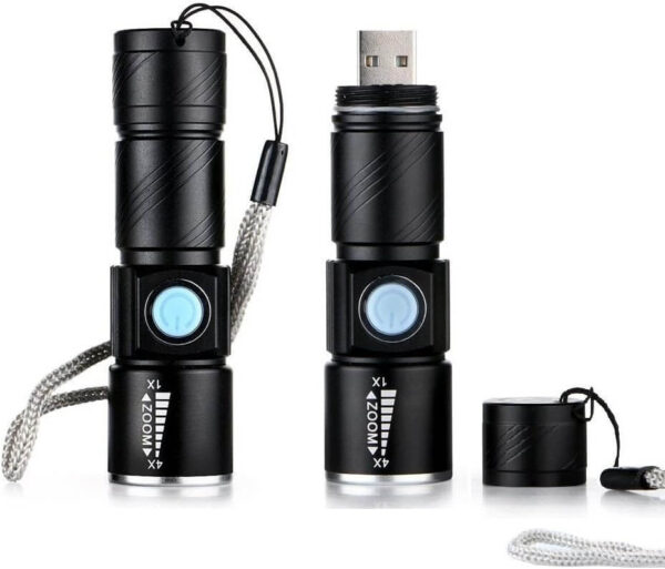 Mini-USB rechargeable flashlight