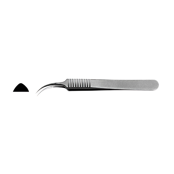 Tweezer #5, 0.06 mm Tips, Curved Surgical Tweezer Machine