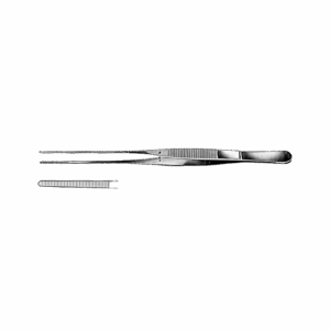 Fine Dressing Forceps, 15.5 cm Long