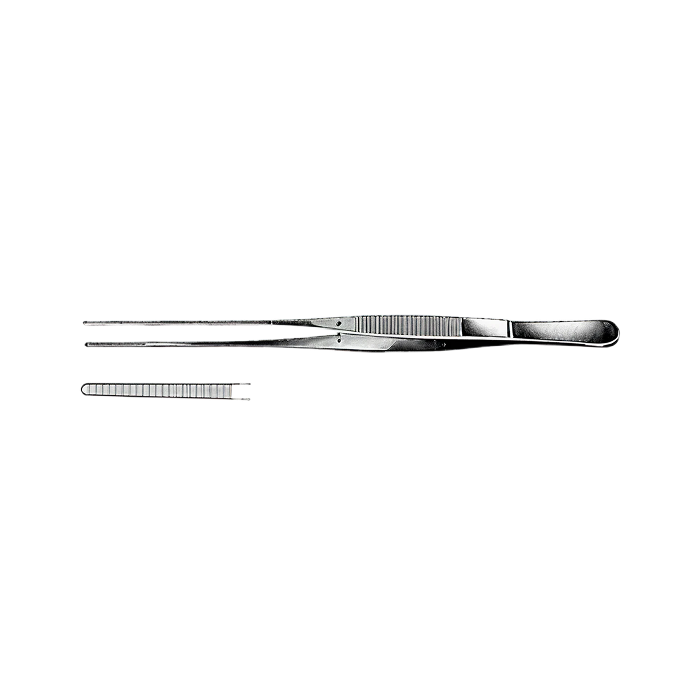 Fine Dressing Forceps, 15.5 cm Long