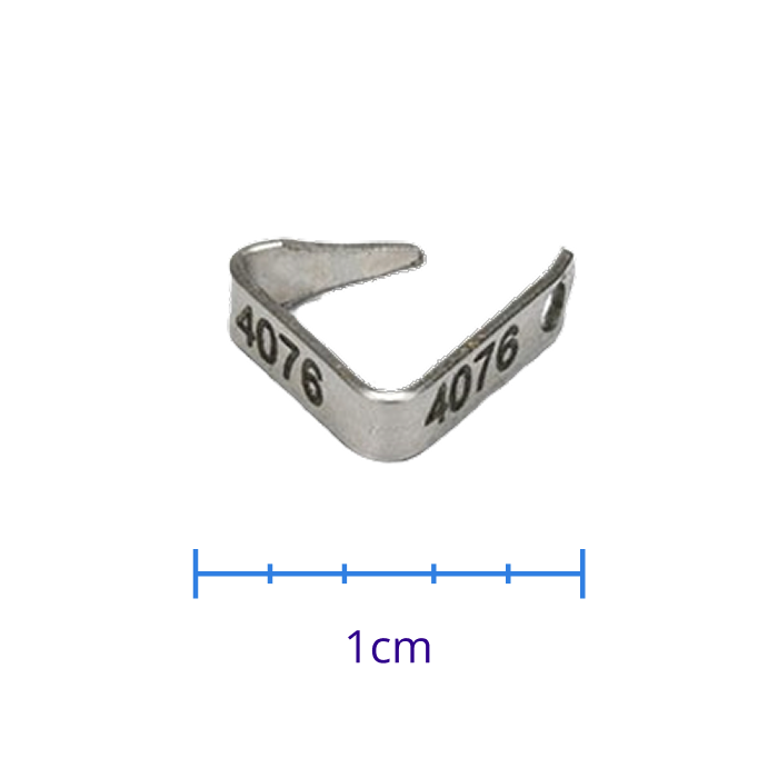 2 sided laser etched tag Rodent ID Machine