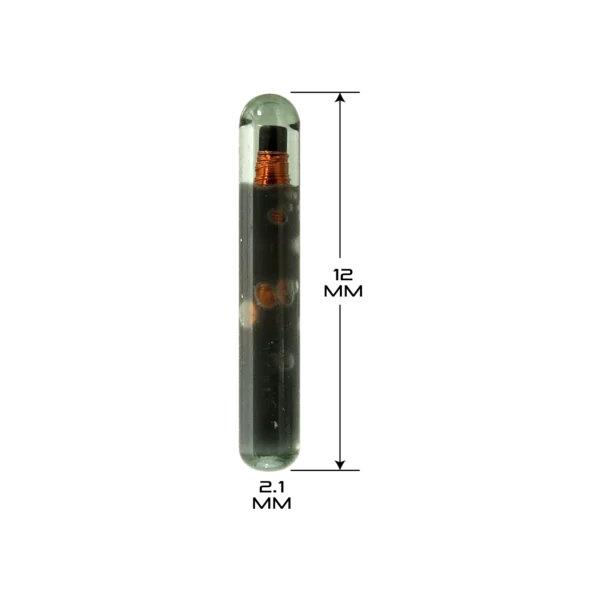 Lab animal RFID microchips with sterile cannula
