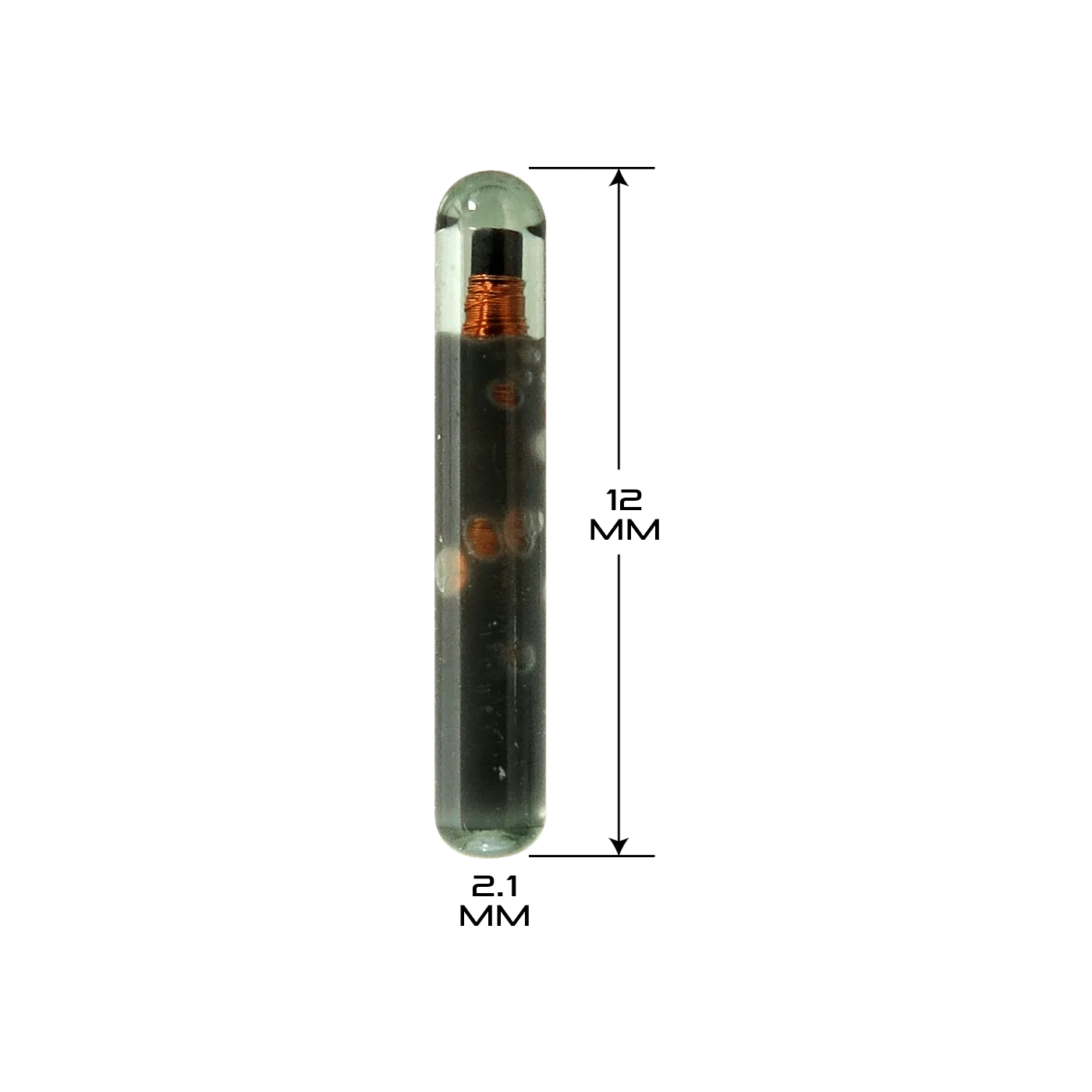 Lab animal RFID microchips with sterile cannula